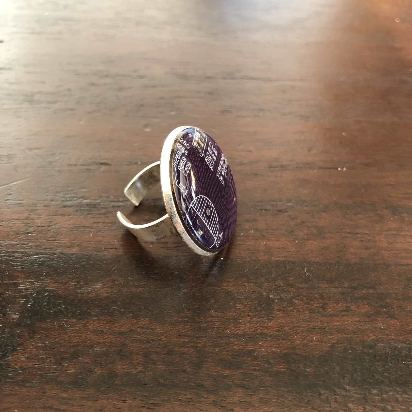 Anillo techie 25mm violeta multi-talla  ref 1519